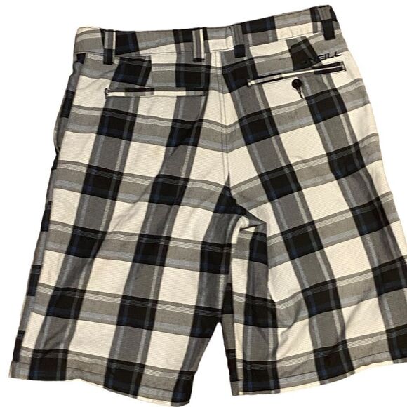 O'Neill Men's Size 31 Black Grey Plaid Board Shorts - Picture 3 of 5